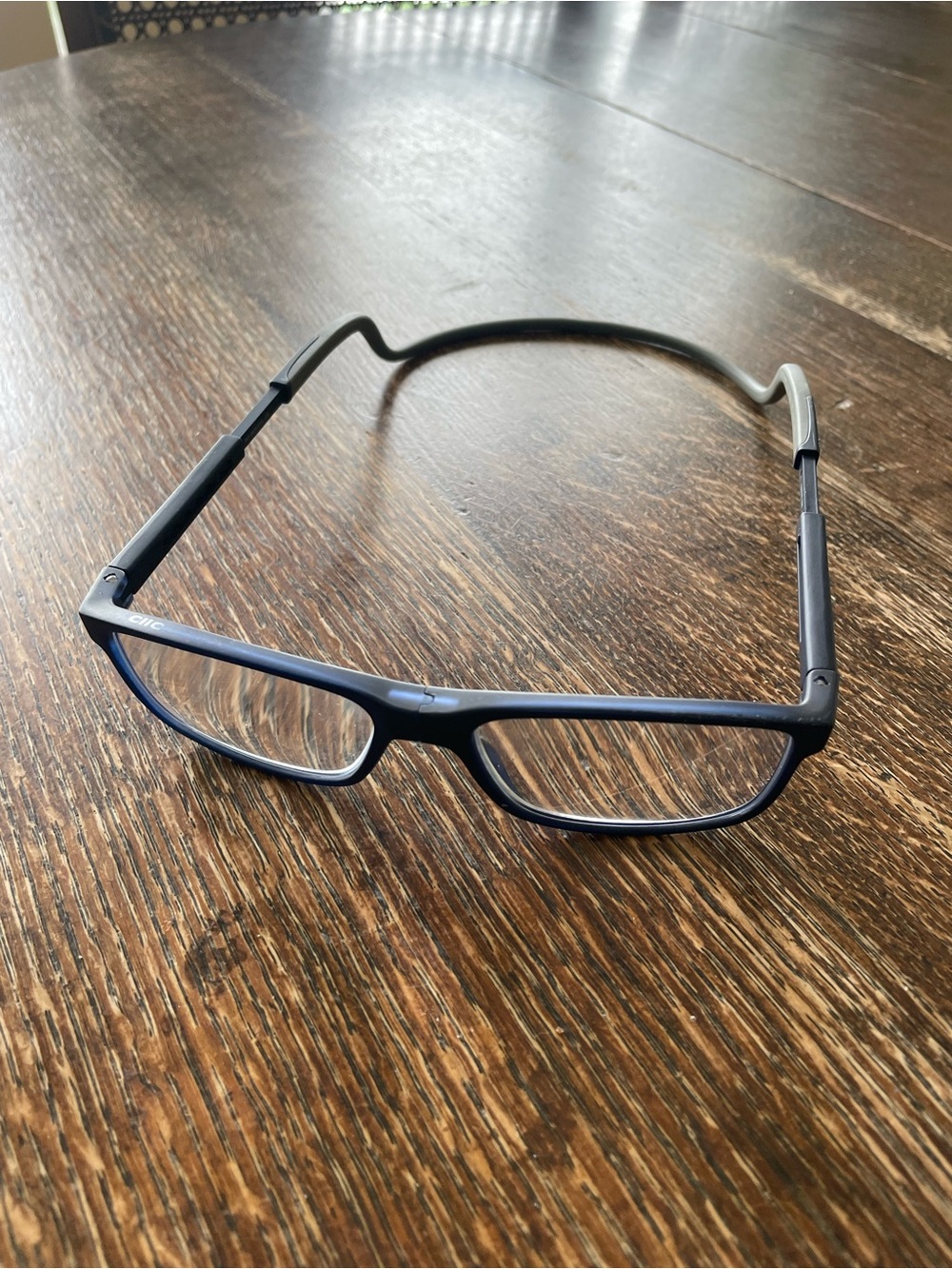 Men's CLIC magnetic Reading Glasses with adjustable band - MATTE Navy/GRAY